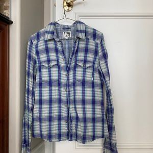 TNA Plaid Button-up